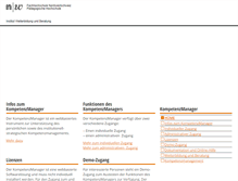 Tablet Screenshot of kompetenzmanager.ch